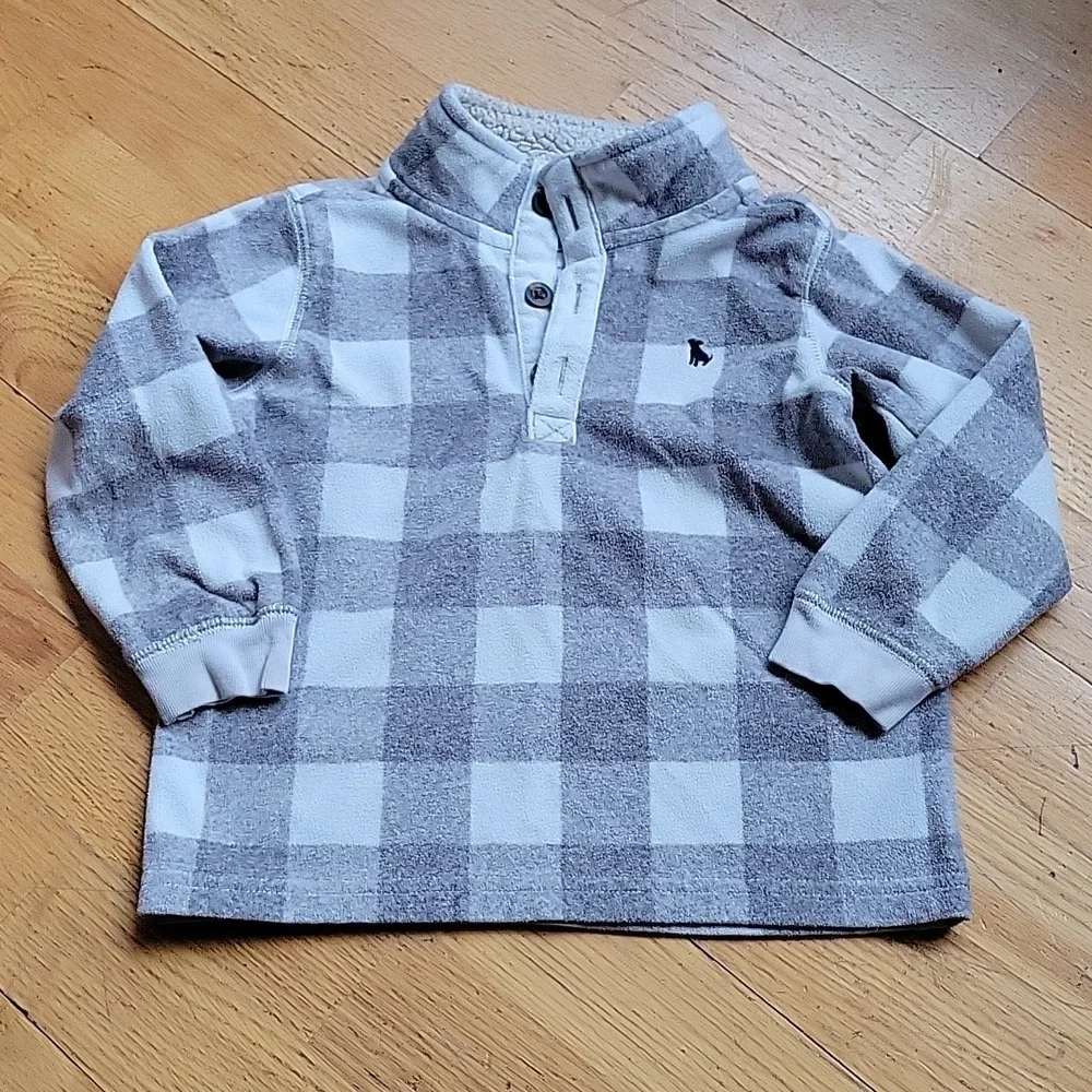 *3/$15* Carter's Size 3T Gray & White Checkered Sweater